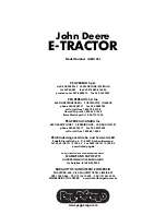 Preview for 36 page of Peg-Perego John Deere E-TRACTOR Use And Care Manual