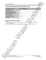 Preview for 4 page of Pelican Calcite Cartridge System Owner'S Manual