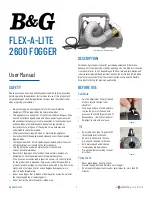 Pelsis B&G FLEX-A-LITE 2600 User Manual preview