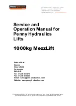 Penny Hydraulics MezzLift Service And Operation Manual preview