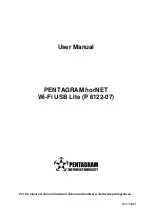 Pentagram horNET Wi-Fi USB Lite User Manual preview