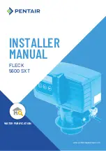 Pentair FLECK 5600 SXT Installer Manual preview