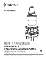 Preview for 1 page of Pentair HYDROMATIC SPX50 Installation And Service Manual