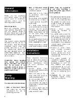 Preview for 2 page of Pentair MYERS MSP50A Owner'S Manual