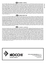 Preview for 64 page of Pentair NOCCHI MINIVORT P2-1 Use And Maintenance Manual