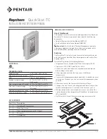 Pentair Raychem QuickStat-TC Installation And Operation Manual preview