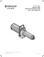 Preview for 1 page of Pentair STA-RITE J1218-582A-LSA Manual