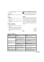 Preview for 13 page of Pentatech VT 34 Operating And Safety Instructions Manual