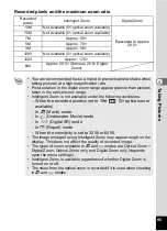 Preview for 97 page of Pentax 17231 - Optio W60 - Digital Camera Operating Manual