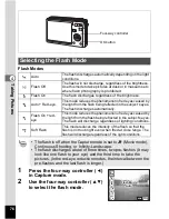 Preview for 78 page of Pentax 18493 - Optio S6 Digital Camera Operating Manual