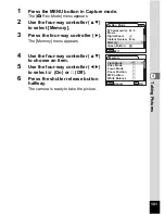 Preview for 103 page of Pentax 18493 - Optio S6 Digital Camera Operating Manual