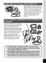 Preview for 17 page of Pentax 19033 - Optio W10 Digital Camera Operating Manual