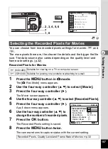 Preview for 109 page of Pentax 19033 - Optio W10 Digital Camera Operating Manual