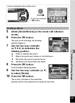 Preview for 145 page of Pentax 19033 - Optio W10 Digital Camera Operating Manual