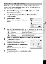 Preview for 71 page of Pentax 19211 - Optio A30 10MP Digital Camera Operating Manual