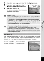 Preview for 85 page of Pentax 19211 - Optio A30 10MP Digital Camera Operating Manual