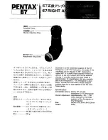 Preview for 3 page of Pentax 67 Magnifier Operating Manual