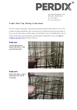 Preview for 1 page of PERDIX Mink Trap Setting Instructions