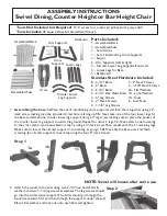 Perfect Choice Swivel Dining Chair Assembly Instructions preview