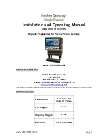 Perfect Servings WH-PSPD-5-MD Installation And Operating Manual preview