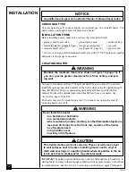 Preview for 12 page of PERFECTION-SCHWANK GM280TNG Owner'S Operation And Installation Manual