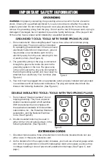 Preview for 5 page of Perfomance Tool W2019A Owner'S Manual