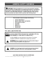 Preview for 3 page of Performax 241-0994 Owner'S Manual