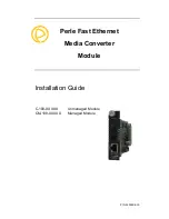 Preview for 1 page of Perle C-100-M2LC2 Installation Manual