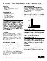 Preview for 3 page of Perlick CS32SB Installation And Operation Instructions Manual