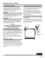 Preview for 3 page of Perlick HC24FS Installation And Operation Instructions Manual