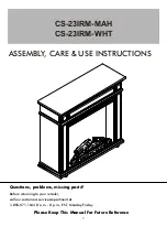 Preview for 1 page of Perri CS-23IRM-MAH Assembly / Care & Use Instructions