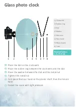 Preview for 2 page of personello Glass photo clock Assembly Instructions