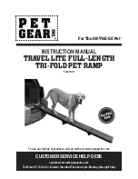 Preview for 1 page of Pet Gear TL9371CH Instruction Manual