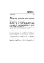 Preview for 4 page of Peter electronic VB 230-25 Assembly And Commissioning Instructions