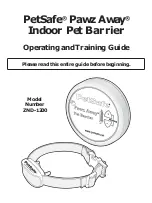 Preview for 1 page of Petsafe Pawz Away ZND-1200 Operating And Training Manual