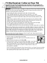 Preview for 9 page of Petsafe Pawz Away ZND-1200 Operating And Training Manual