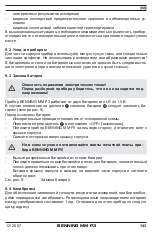 Preview for 143 page of PEWA BENNING MM P3 Operating Manual