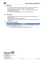 Preview for 14 page of Pfannenberg CWB-ATEX Operating Instructions Manual