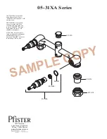 Preview for 8 page of Pfister 05-31XA Manual