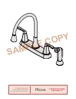 Preview for 8 page of Pfister Lima F-036-4LM Quick Installation Manual