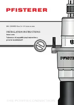 Pfisterer MV-CONNEX 3 Installation Instructions Manual preview