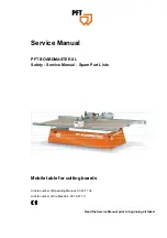 Preview for 1 page of PFT BOARDMASTER XL Service Manual