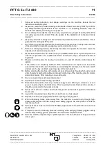 Preview for 13 page of PFT G 5 c FU 230V Operating Instructions Manual