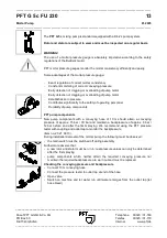 Preview for 15 page of PFT G 5 c FU 230V Operating Instructions Manual