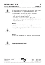 Preview for 13 page of PFT HM 6 400V TITAN Operating Instructions Manual