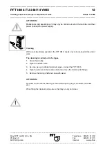 Preview for 13 page of PFT HM 6 FU 230V HYMIX Operating Instructions Manual