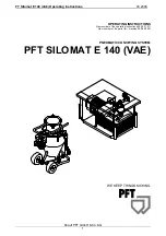 PFT SILOMAT E 140 VAE Operating Instructions Manual preview