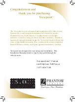 Preview for 2 page of Phantom Viewpoint VI0508 Installation Manual