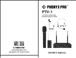 PHENYX PRO PTV-1 Owner'S Manual preview