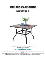 PHI VILLA E02GF060-5 Use And Care Manual preview